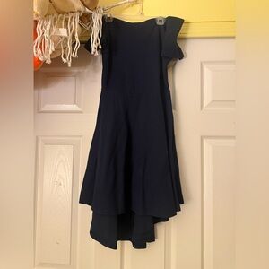 Elegant Off the Shoulder Midnight Blue Dress